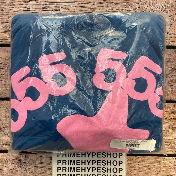 NEW Sp5der Beluga Hoodie Blue - Picture 3 of 10